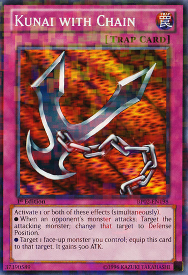 Kunai with Chain (Mosaic Rare) (BP02-EN198) Mosaic Rare - Near Mint 1st Edition