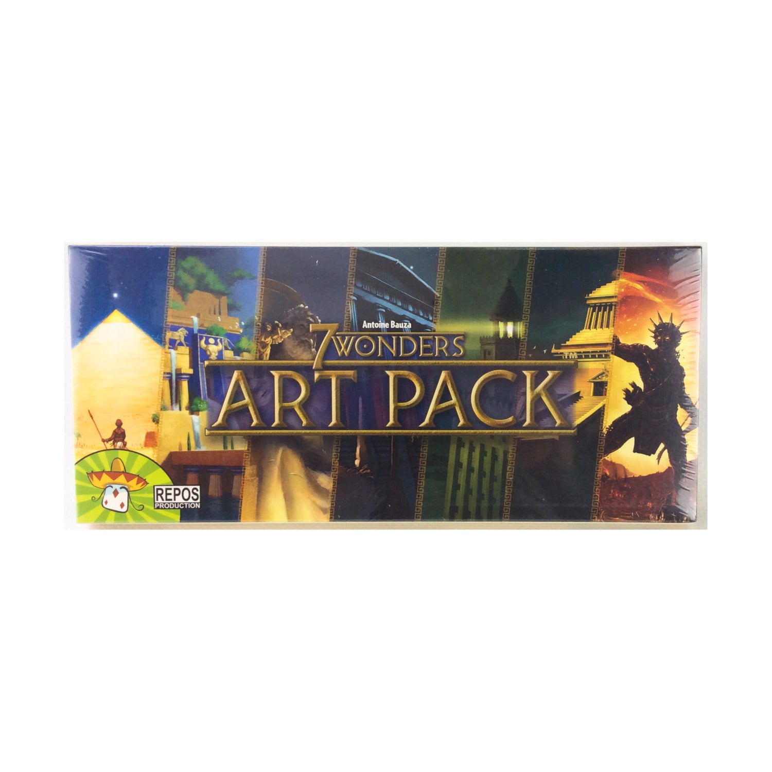 7 Wonders Board Game w/Art Pack & Palace Promos (USED)