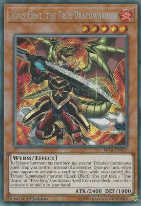 Ignis Heat, The True Dracowarrior (FIGA-EN053) 1st Edition
