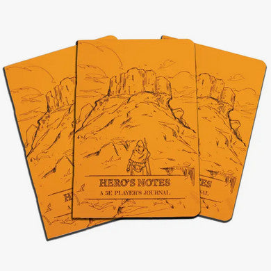 Dungeon Notes: 5E Players Journals 3 Pack (Orange)