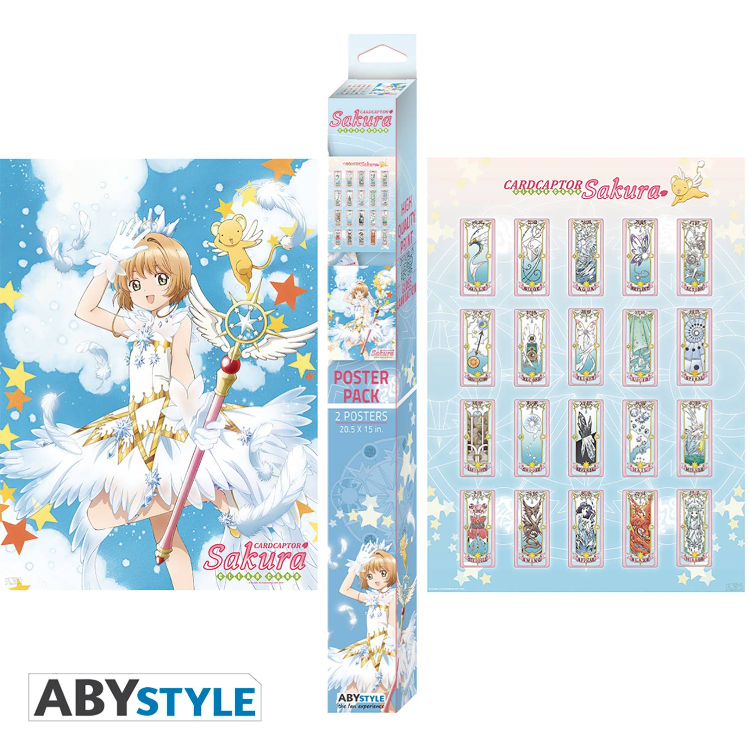 CARD CAPTOR SAKURA CLEAR CARD CHIBI BOXED 2PC POSTER SET