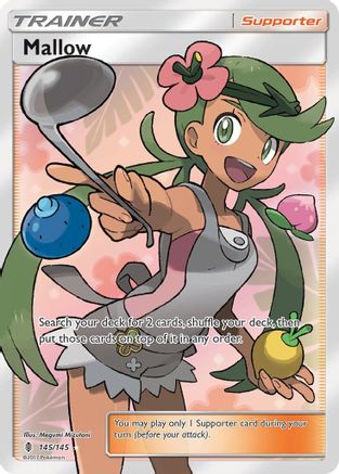 Mallow (Full Art) - 145/145 (SM:GRI) Ultra Rare - Light Play Holofoil