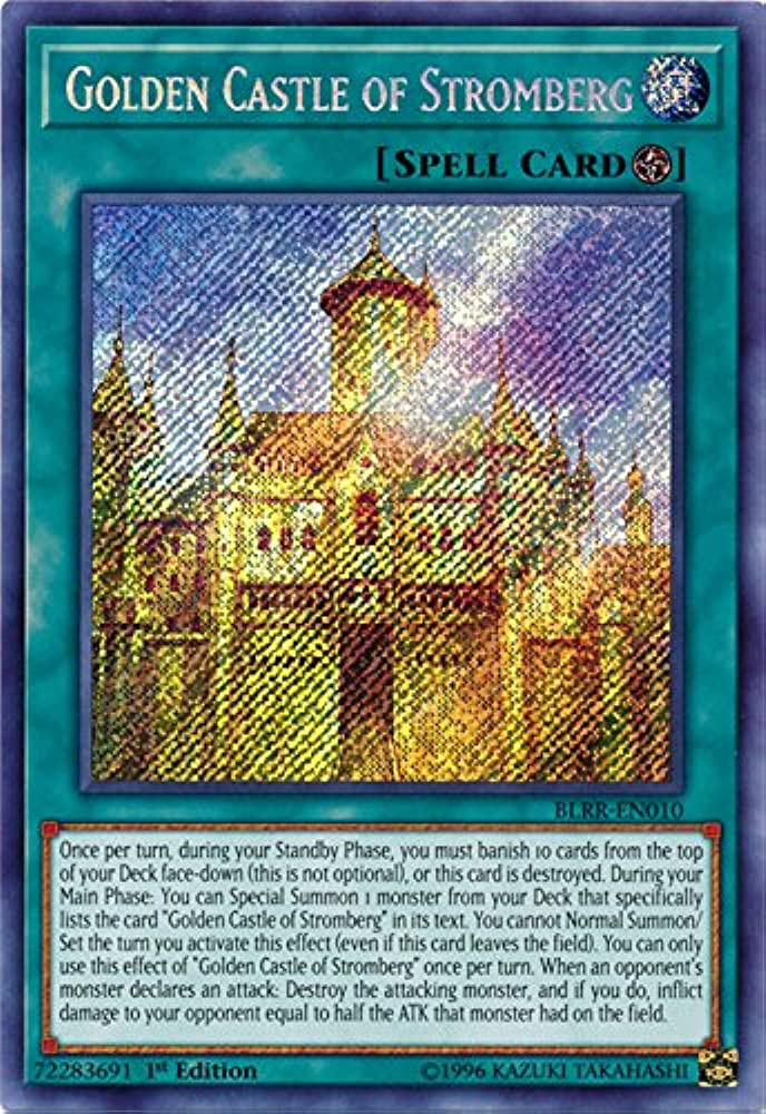 Golden Castle of Stromberg (BLRR-EN010) Secret Rare 1st Edition