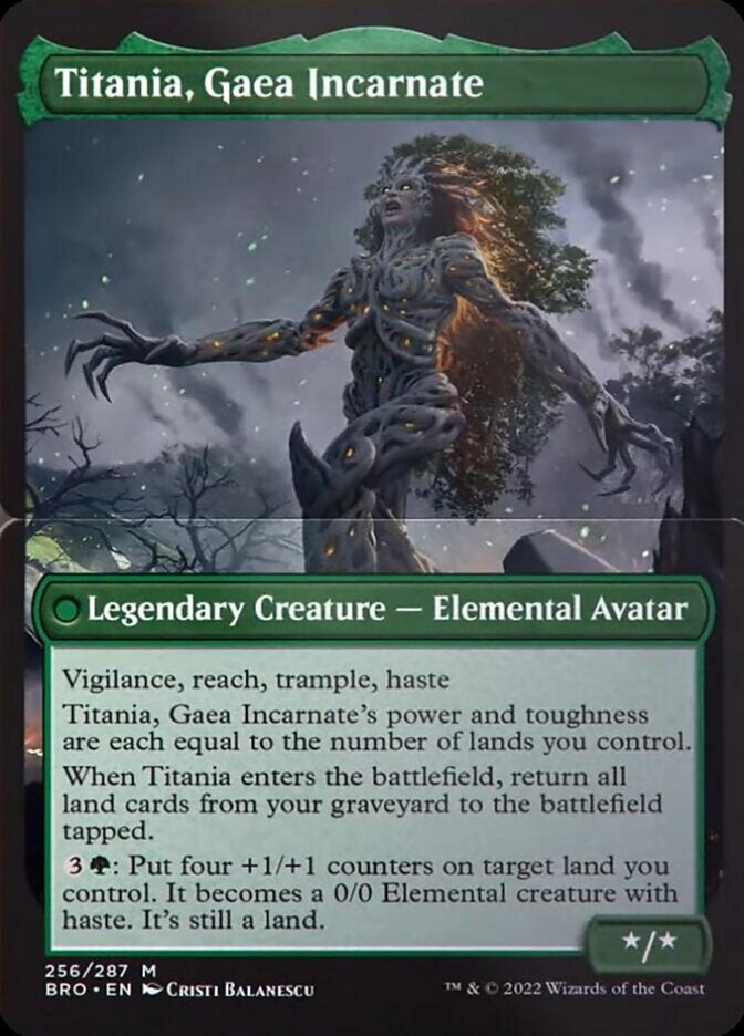Argoth, Sanctum of Nature // Titania, Gaea Incarnate (BRO-R)