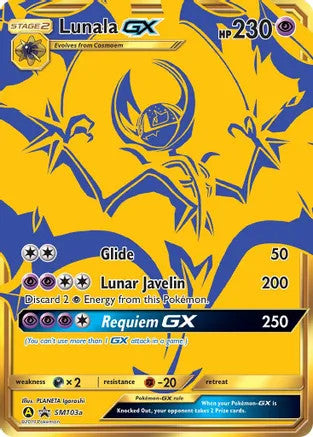 Lunala GX - SM103 (SM:PR) Promo - Near Mint Holofoil
