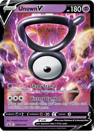 Unown V - SWSH300 (SWSH:PR) Promo - Near Mint Holofoil