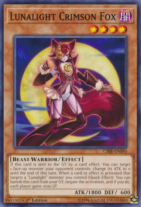 Lunalight Crimson Fox (CIBR-EN090) Common - Near Mint 1st Edition