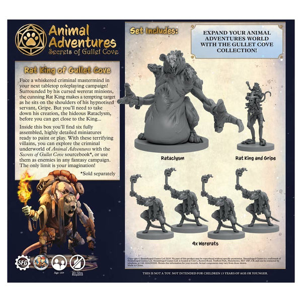 Animal Adventures RPG: Secrets of Gullet Cove - Rat King of Gullets Cove Miniatures