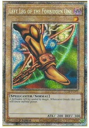 Left Leg of the Forbidden One (BLCR-EN103) 1st Ed. Starlight Rare