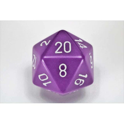 CHXXQ2007: Opaque - 34mm D20 Purple w/ White
