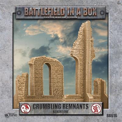 Battlefield in a Box (BB616) - Gothic Battlefields: Crumbling Remnants - Sandstone 30mm
