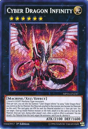 Cyber Dragon Infinity (MP16-EN237) Secret Rare - Near Mint 1st Edition