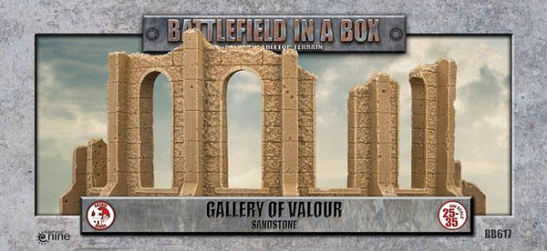 Battlefield in a Box (BB617) - Gothic Battlefields: Gallery of Valour - Sandstone 30mm