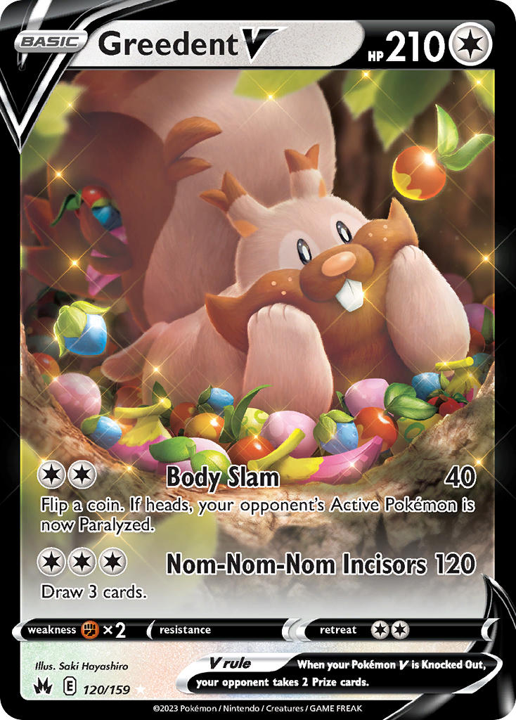 Greedent V - 120/159 (CRZ) Ultra Rare - Near Mint Holofoil