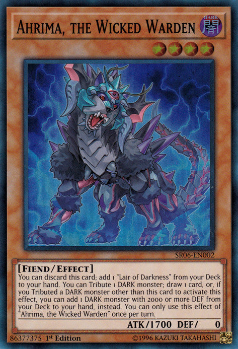 Ahrima, the Wicked Warden (SR06-EN002) 1st Edition