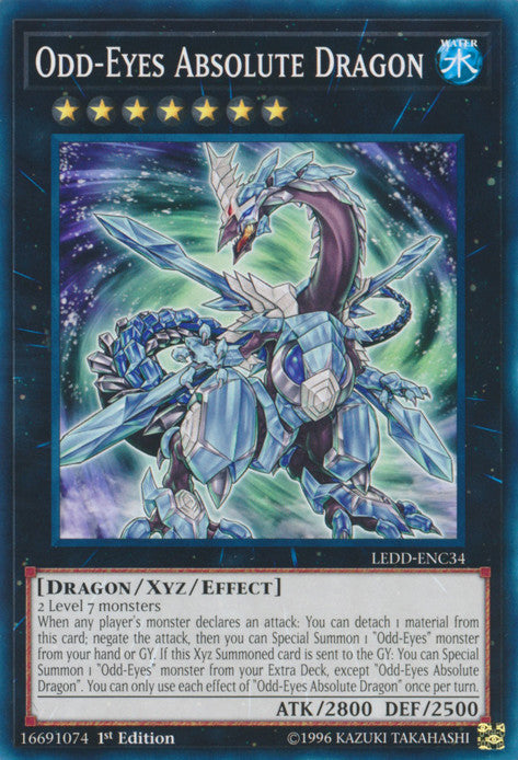 Odd-Eyes Absolute Dragon (LEDD-ENC34) 1st Edition