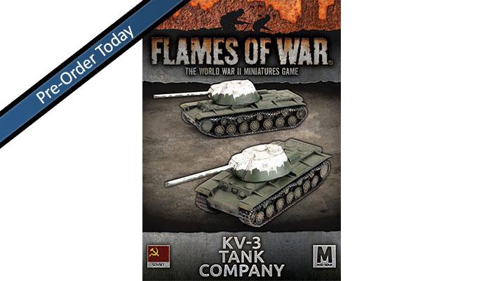 Flames of War: WWII: Soviet (SBX82) - KV-3 Tank Company (x2)
