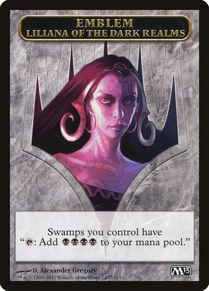 Liliana of the Dark Realms Emblem (M13-T)