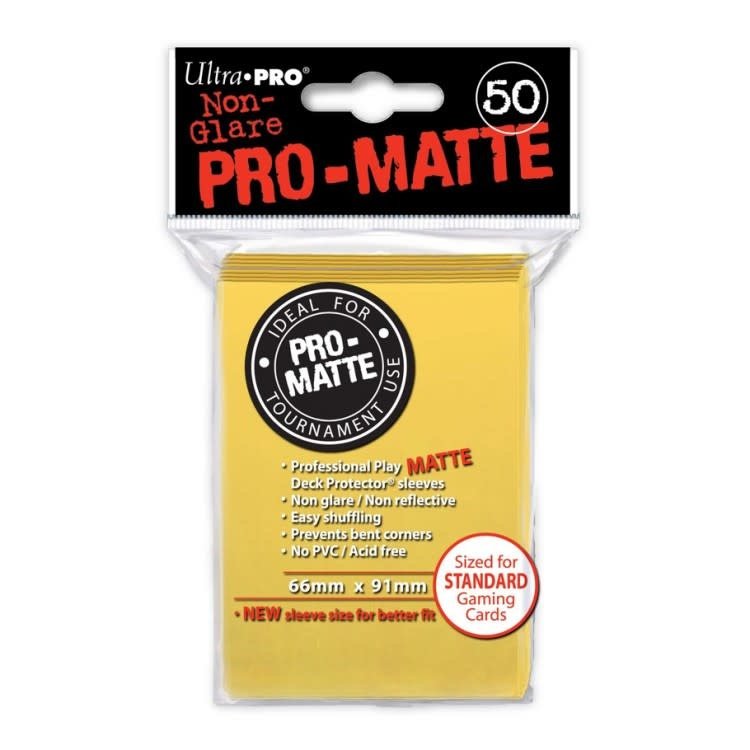 Ultra-PRO: Standard Sleeves - Pro-Matte: Yellow (50)