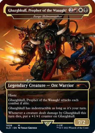 Ghazghkull, Prophet of the Waaagh! - Zurgo Helmsmasher (SLD-M-FOIL) Borderless