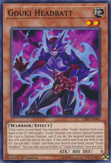 Gouki Headbatt (CIBR-EN006) Common - Near Mint 1st Edition