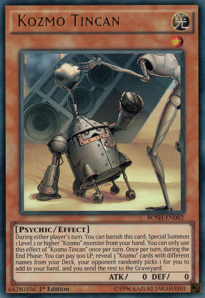 Kozmo Tincan (BOSH-EN082) Ultra Rare - Near Mint 1st Edition