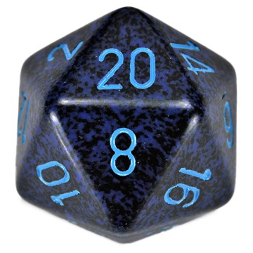 CHXXS2053: Speckled - 34mm D20 Cobalt