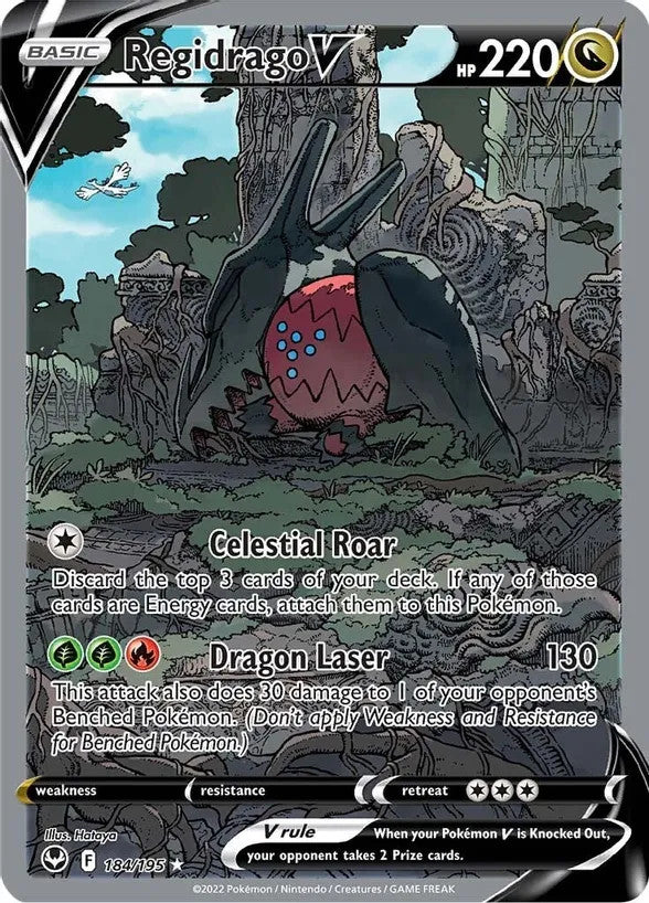 Regidrago V (Alternate Full Art) - 184/195 (SWSH12) Ultra Rare - Near Mint Holofoil