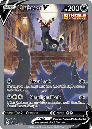 Umbreon V (Alternate Full Art) - 189/203 (SWSH07) Ultra Rare - Near Mint Holofoil