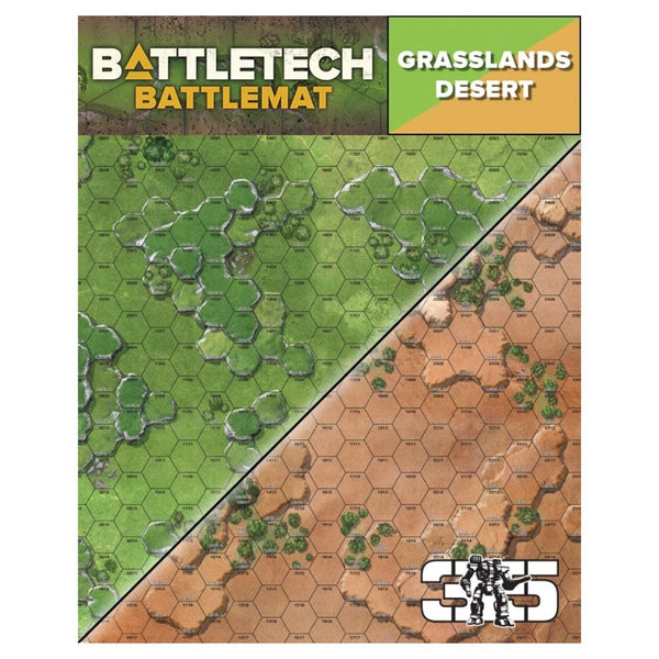 Battletech: Battle Mat - Grasslands Desert