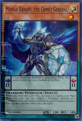 Moissa Knight, the Comet General (CYAC-EN081) Common - Near Mint 1st Edition