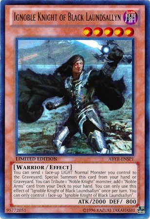 Ignoble Knight of Black Laundsallyn (ABYR-ENSP1) Ultra Rare - Near Mint Limited