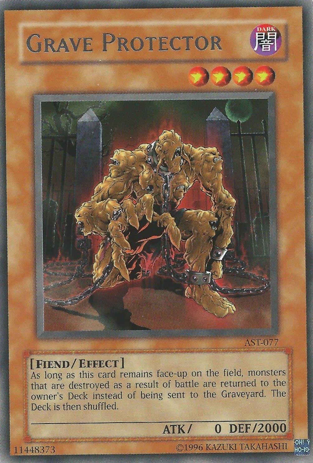 Grave Protector (AST-077) Rare - Near Mint Unlimited