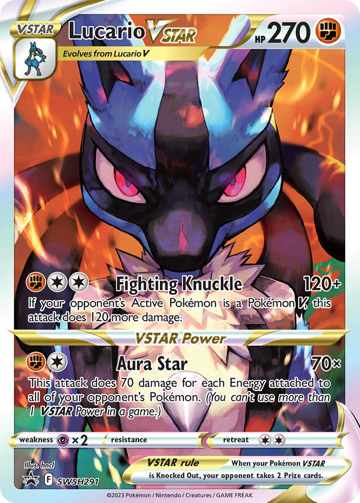 Lucario VSTAR - SWSH291 (SWSH:PR) Promo - Near Mint Holofoil