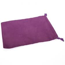 CHX02397: Purple Velour Dice Pouch (large)