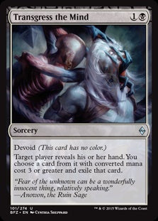Transgress the Mind (BFZ-U)