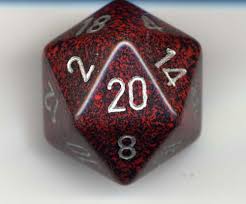 CHXXS2005: Speckled - 34mm D20 Silver Volcano