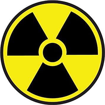 Radiation Symbol Vinyl Sticker