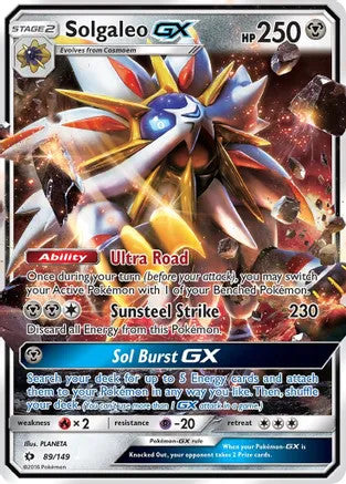 Solgaleo GX - 089/149 (SM01) Ultra Rare - Near Mint Holofoil