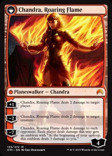 Chandra, Fire of Kaladesh/Chandra, Roaring Flame (ORI-M)