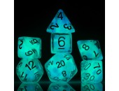 Sirius Dice: Glowworm - Cotton Candy (7-Poly Set)