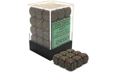 CHX25910: Speckled - 12mm D6 Earth (36)