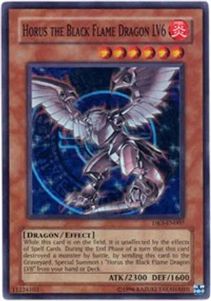 Horus the Black Flame Dragon LV6 (DR3-EN007) Damaged