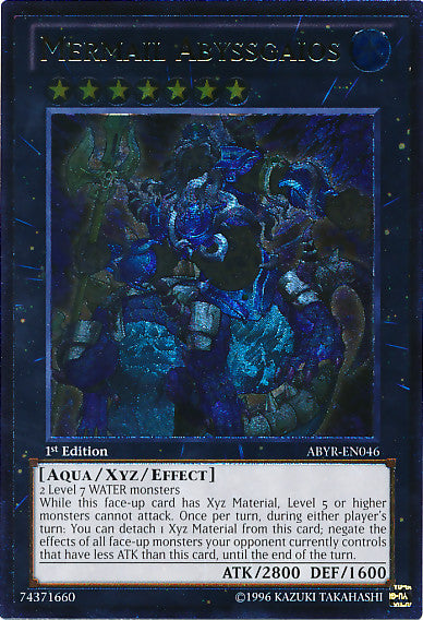Mermail Abyssgaios (UTR) (ABYR-EN046) Ultimate Rare - Near Mint 1st Edition