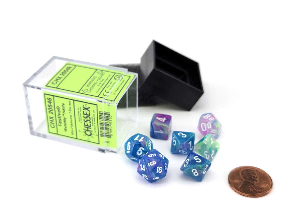 CHX20546: Festive - Mini Poly Set Waterlilly w/white (7)