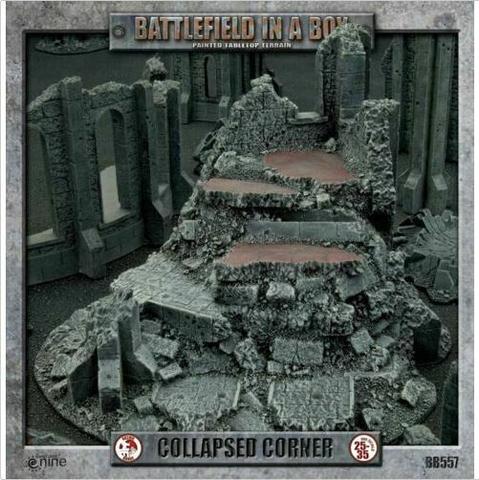 Battlefield in a Box (BB557) - Gothic - Collapsed Corner (25-35mm)