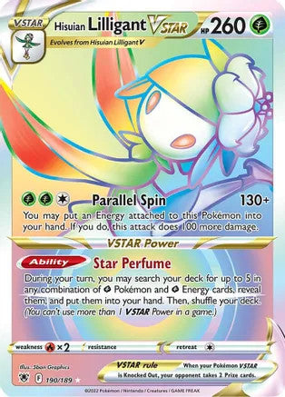 Hisuian Lilligant VSTAR - 190/189 (SWSH10) Secret Rare - Near Mint Holofoil