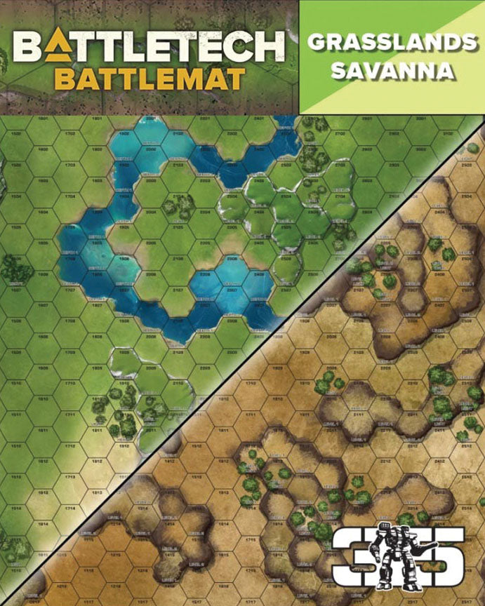 Battletech: Battle Mat - Grasslands Savanna