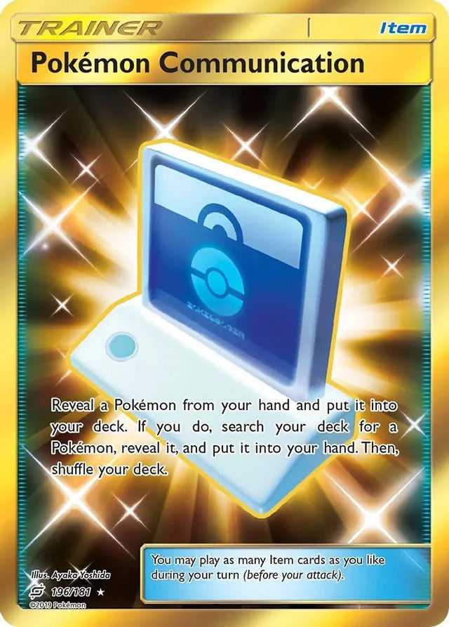 Pokemon Communication - 196/181 (TEU) Secret Rare - Near Mint Holofoil