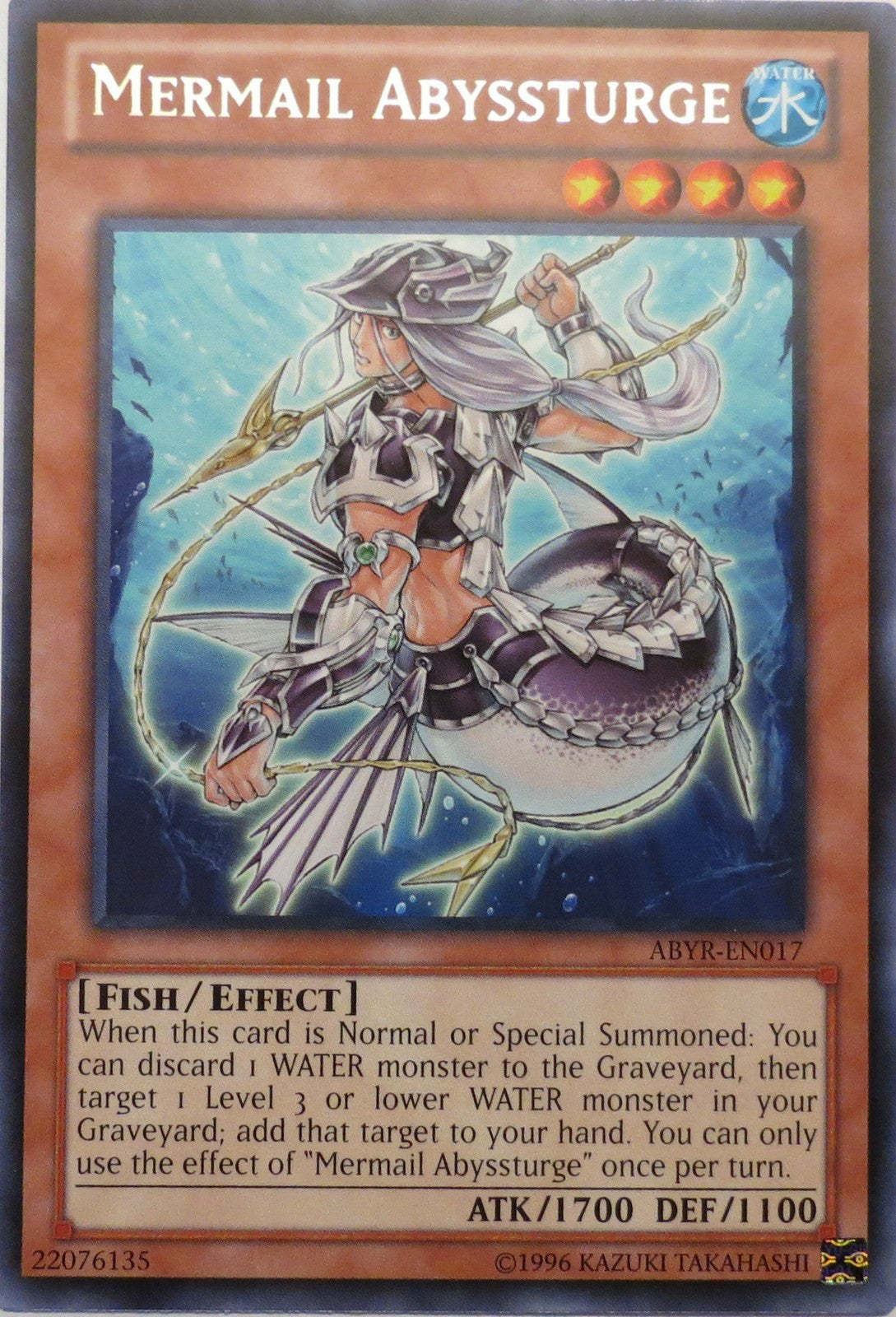 Mermail Abyssturge (ABYR-EN017) Rare - Near Mint Unlimited